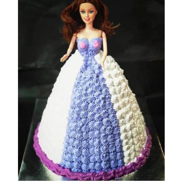 Buy Lovely Barbie Cake Online at The Cakery Shop| Free Shipping