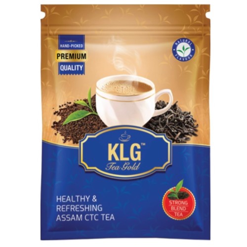 KLG Assam CTC Tea Strong Blend 250g (Tea Gold)- Pouch