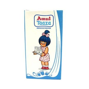 Amul Taaza Toned Milk, 1L