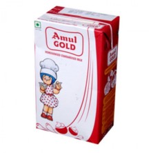 Amul Gold Standardised Milk 1Ltr