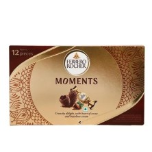 Ferrero Rocher Moments Crunchy Delight, with Heart of Cocoa and Hazelnut Cream 92.8g, Approx 16Pcs