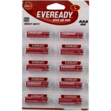Eveready Heavy Duty Leakproof AAA Battery, 10Pcs