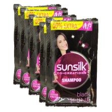 Sunsilk Black Shine Shampoo Sachet (Pack of 10)