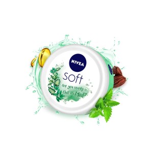 Nivea Soft Light Moisturizer Cream Chilled Mint 50Ml