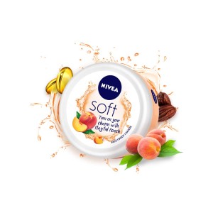 Nivea Soft Light Moisturising Cream Playful Peach 50Ml